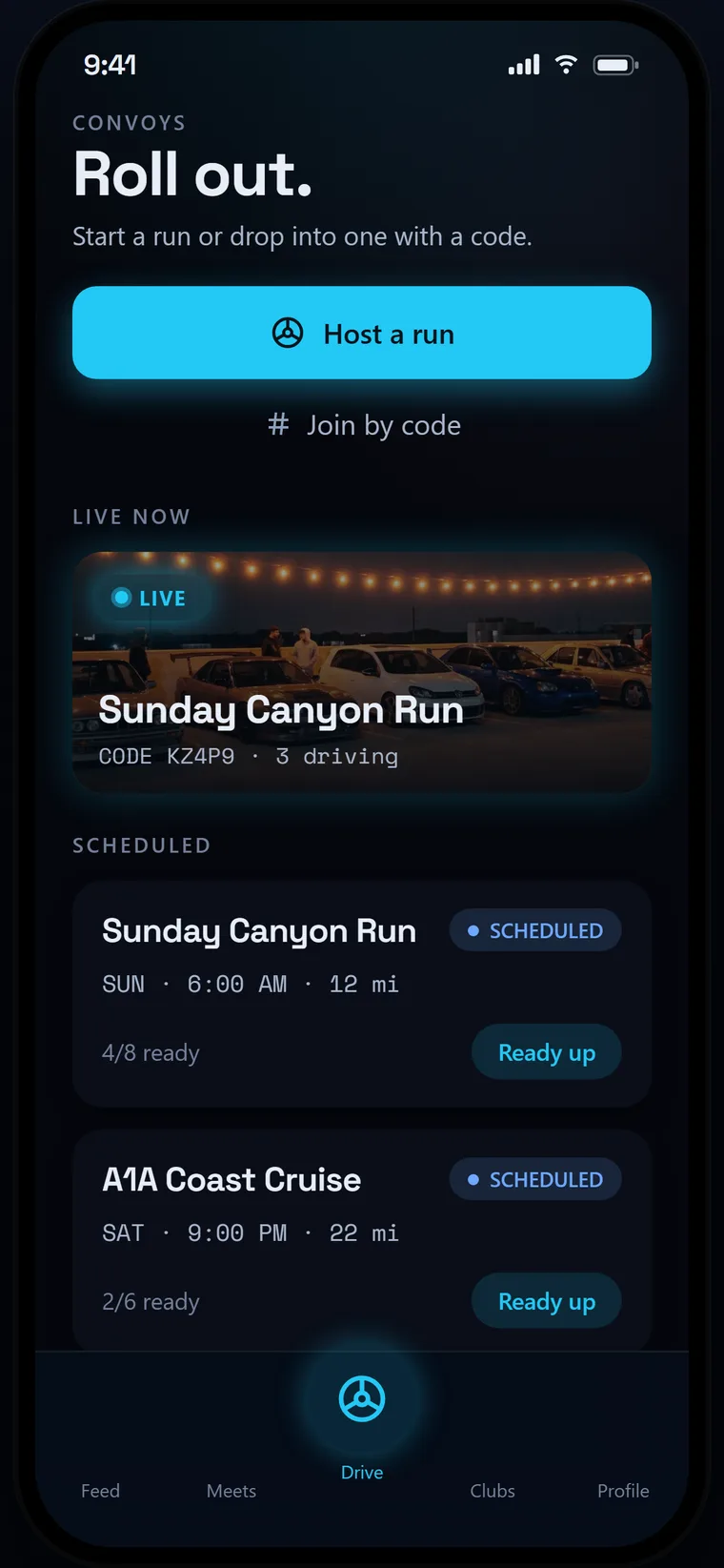 Formation Drive screen